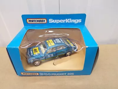 Buy Matchbox Super  Kings K84 Peugeot 305 Rallye  Car Boxed • 40£