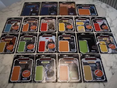 Buy 20 X KENNER Vintage Collection THE MANDALORIAN Star Wars CARD BACKS Retro LOT • 0.01£