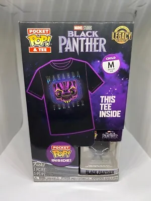 Buy Funko Pop Vinyl Marvel Black Panther Pop T Shirt Bundle Child Medium • 15.99£