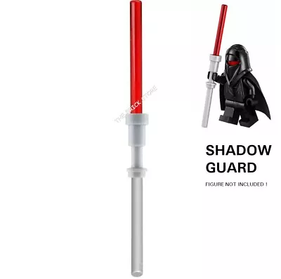 Buy 1 X Official Lego - Shadow Guard Staff / Lightsabers - Trans Red - Fast - New • 2.49£