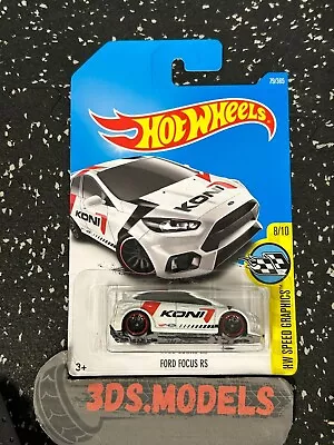 Buy FORD FOCUS RS WHITE KONI LONG CARD Hot Wheels 1:64 **COMBINE POSTAGE** • 7.95£