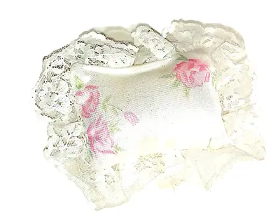 Buy 1991 BARBIE SWEET ROSE BED - Miniature Lace & Rose Bed Pillow B643 • 5.16£