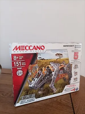 Buy Meccano Maker System Serengeti Safari Metal Set  With 151 Parts Pieces 5 Models • 15£