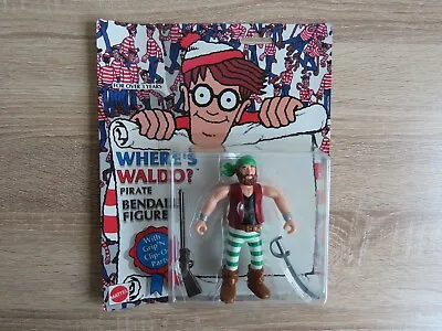 Buy Vintage 1991 Mattel Where's Wally? Pirate Action Figure, Wally Book, Retro 1990s • 25£