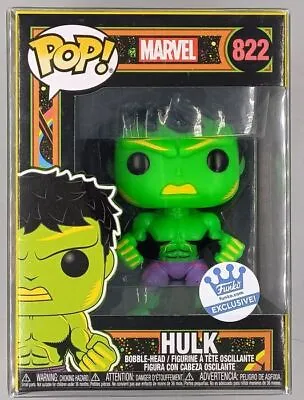 Buy #822 Hulk (Blacklight) - Marvel Avengers Funko POP With POP Protector • 27.99£