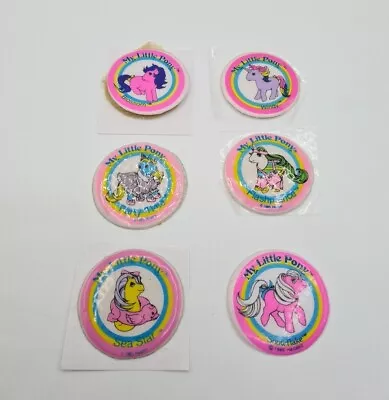 Buy My Little Pony G1 Vintage X6 Puffy Stickers Snowflake, Sea Star, Windy Etc A74 • 29.99£