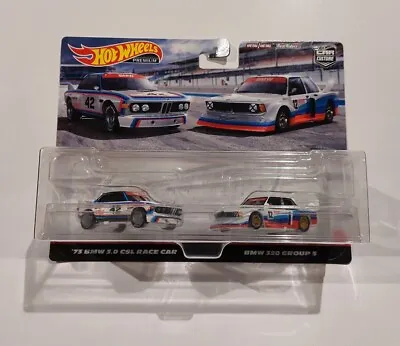 Buy Hot Wheels Twin 2 Pack 73 BMW 3.0 CSL Race Car 320 Group 5 Premium Real Riders  • 29.99£