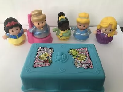 Buy 5 Fisher Price Little People Disney  Princess Figures  Bed And Throne • 10£