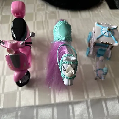 Buy Joblot Bundle Dolls Horse,scooter And Horse With Carriage • 2.99£