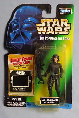 Buy Star Wars Death Star Trooper Figure & Freeze Frame Slide MOC Kenner 1998 • 6.99£