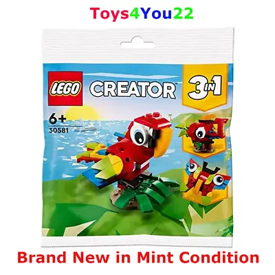 Buy Creator LEGO 30581 Polybag Set 3 In 1 Tropical Parrot - Brand New And Unopened • 8.97£