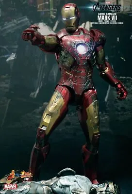 Buy 1/6 Hot Toys Mms196 Marvel Avengers Iron Man Mk7 Mark Vii Battle Damaged Version • 374.99£