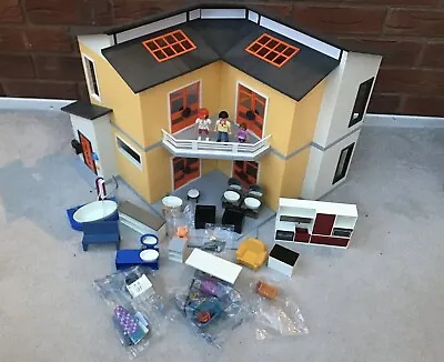 Buy Playmobil Modern House 9266 With Furniture  • 46£