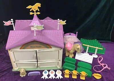 Buy Vintage 1983 My Little Pony Show Stable Only Missing 1 Flag~Otherwise Complete!! • 95.06£