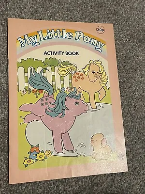 Buy Vintage G1 My Little Pony UK Activity Book Colouring Pages Rare • 40£
