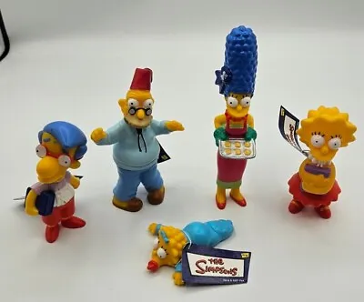 Buy 5 X 2001 Burger King The Simpsons Action Figure Bundle - 4x With Tags • 13.97£