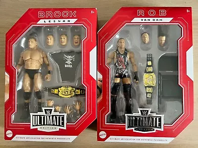 Buy New Brock Lesnar & Rob Van Dam Wwe Mattel Ultimate Edition Ruthless Aggression • 129.99£