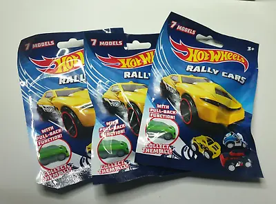 Buy Hot Wheels 2018 Pull Back Rally Car's - Toy Cars 7 To Collect 3 X New In Packs • 12£