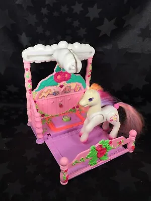 Buy Vintage G2 My Little Pony - Light Heart With Canopy Bed Set • 12.99£