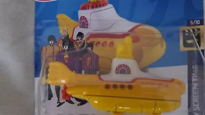 Buy HOT WHEELS 2023 THE BEATLES YELLOW SUBMARINE 127/250 H W Screen Time HKH12 - M52 • 12£
