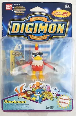 Buy Digital Digimon Monsters - HAWKMON - Vintage 90's Figure (by Bandai)   *RARE* • 95.09£