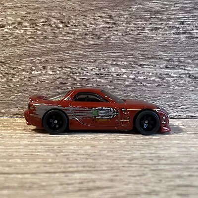 Buy Hot Wheels Fast And Furious 95 Mazda RX7 Custom Real Rider Rubber Tyres • 13£