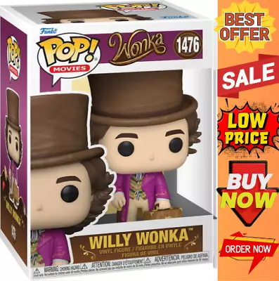 Buy Pop Movies Wonka - Willy Wonka  . 3.75  Pop Vinyl Figure Funko  1476  Brand New • 15.99£