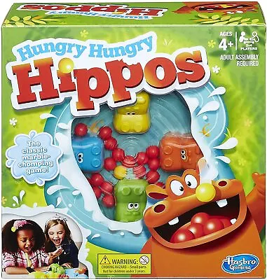 Buy Hungry Hungry Hippos Game  **BRAND NEW & FREE SHIPPING** • 24.99£