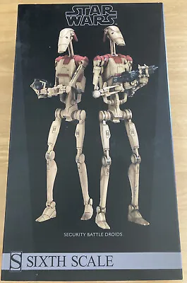 Buy Security Battle Droids Sideshow Militaries Of Star Wars 12  One Sixth Boxed • 395£