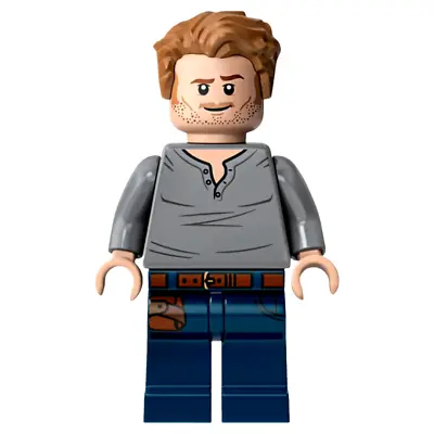 Buy LEGO Jurassic World - Owen Grady Minifigure - Jw048 Open Neck Shirt - Brand New • 3.99£