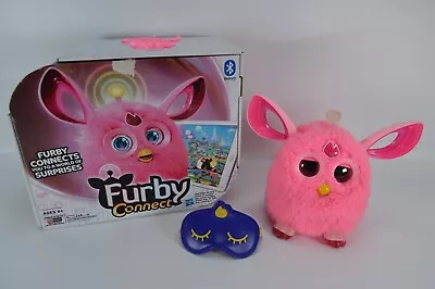Buy 2016 Hasbro Furby Connect Pink With Sleep Mask And Box - Fully Working • 24£
