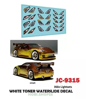Buy JC-9315 White Toner Waterslide Decals 350Z LIGHTSETS Custom 1:64 Hot Wheels • 3.88£