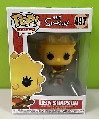 Buy ⭐️ LISA SIMPSON 497 The Simpsons ⭐️ Funko Pop Figure ⭐️ BRAND NEW ⭐️ • 50£