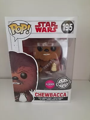 Buy Funko Pop  Star Wars  Chewbacca #195 Flocked Exclusive • 10£