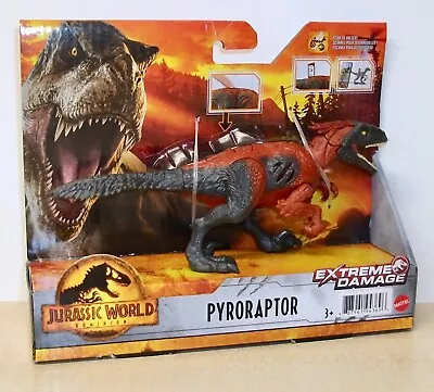 Buy Jurassic World - Pyroraptor Dinosaur Action Figure - Extreme Damage - • 29.99£