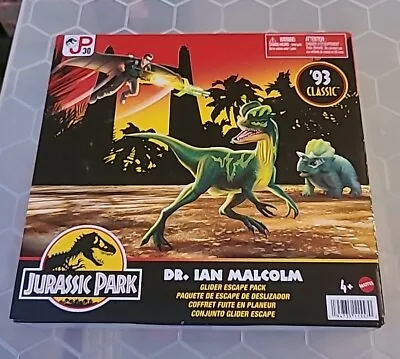 Buy Jurassic Park 93 Classic Dr. Ian Malcolm Glider Escape Pack NEW SEALED! • 31.99£