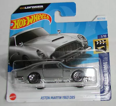Buy Hot Wheels Aston Martin 1963 DB5 HW Screen Time 107/250 Goldfinger 60 Years • 7.80£