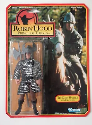 Buy Vintage Kenner Robin Hood Prince Of Thieves Dark Warrier Figure Carded 1991 NOS • 65£