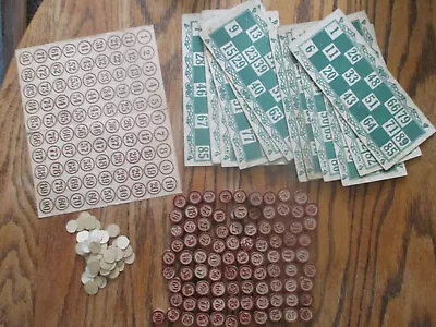 Buy Vintage Housey Housey (bingo) Game With Card Number Boards And Wooden Counters • 7.95£