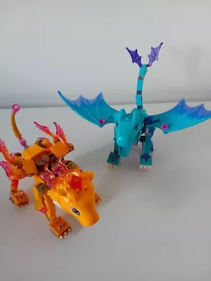 Buy Lego Elves The Water Dragon From Set 41172 & Fire Lion From Set 41192 • 19.99£