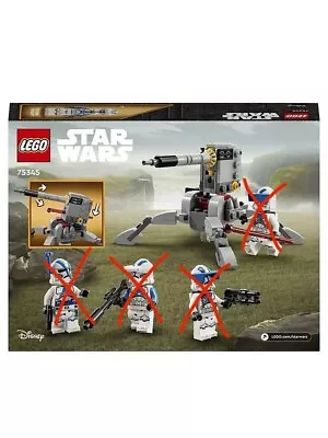 Buy LEGO Star Wars 501st Clone Troopers Battle Pack - 75345 (NO MINI FIGURES) • 7£