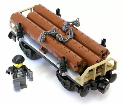 Buy Lego Train: LOG WAGON  & Minifigure From Set 60198 -new -  REF LWx US • 19.85£