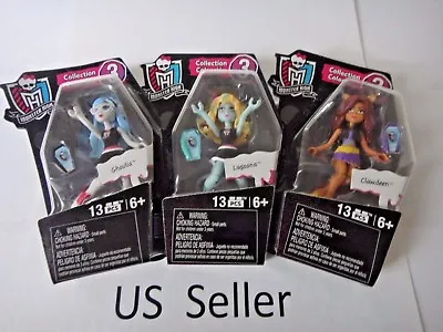 Buy 3 Monster High Doll MEGA BLOKS Collection 3 Mini Figures 3  Doll 2015 US Seller • 24.01£