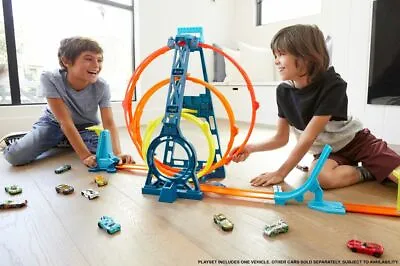 Buy Hot Wheels Track Builder - PlaySet Triple Loop - Machine Track - Game - Mattel • 42.30£