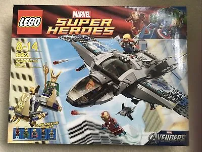 Buy LEGO 6869 Marvel Superheroes Quinjet Aerial Battle, New, Sealed, 2012, Mint • 70£