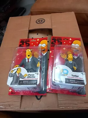 Buy Neca 25 Years Of The Simpsons Greatest Guest Stars Figure Penn And Teller • 124.99£