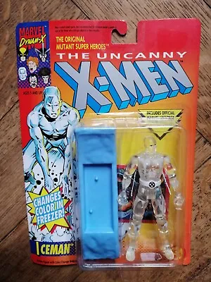 Buy X-MEN ICEMAN FIGURE WITH COLOR CHANGING ACTION, ToyBiz, 1992, MINT CARD • 29.99£