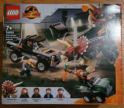 Buy LEGO Jurassic World: Triceratops Pick-up Truck Ambush (76950) Brand New Sealed  • 46.85£