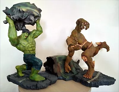 Buy Lot Of 2 The Incredible Hulk Vs Abomination Fine Art Kotobukiya Statues • 274.07£