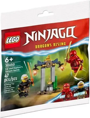 Buy LEGO NINJAGO: Kai And Rapton's Temple Battle New And Sealed Polybag Set 30650 • 5.50£